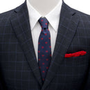 DC Superman Shield Navy and Red Dot Tie - Hero Merchandise