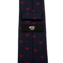 DC Superman Shield Navy and Red Dot Tie - Hero Merchandise