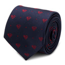 DC Superman Shield Navy and Red Dot Tie - Hero Merchandise