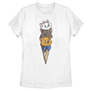 Women's Disney Kitten Ice Cream Stack T-Shirt