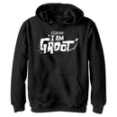 Boy's Marvel Groot White Logo Lightweight Hoodie