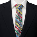 Marvel Comic Stripe Tan Men's Tie - Hero Merchandise
