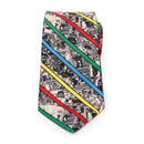 Marvel Comic Stripe Tan Men's Tie - Hero Merchandise