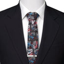 Marvel Captain America Comic Gray Men's Tie - Hero Merchandise