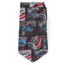 Marvel Captain America Comic Gray Men's Tie - Hero Merchandise