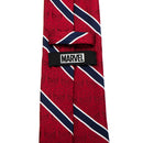 Marvel Spider-Man Red and Navy Stripe Men's Tie - Hero Merchandise