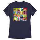 Women's Marvel Spidey Figure Squares T-Shirt