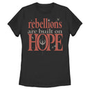 Women's Star Wars Built On Hope Quote T-Shirt