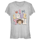 Junior's Star Wars Leia I Love You T-Shirt